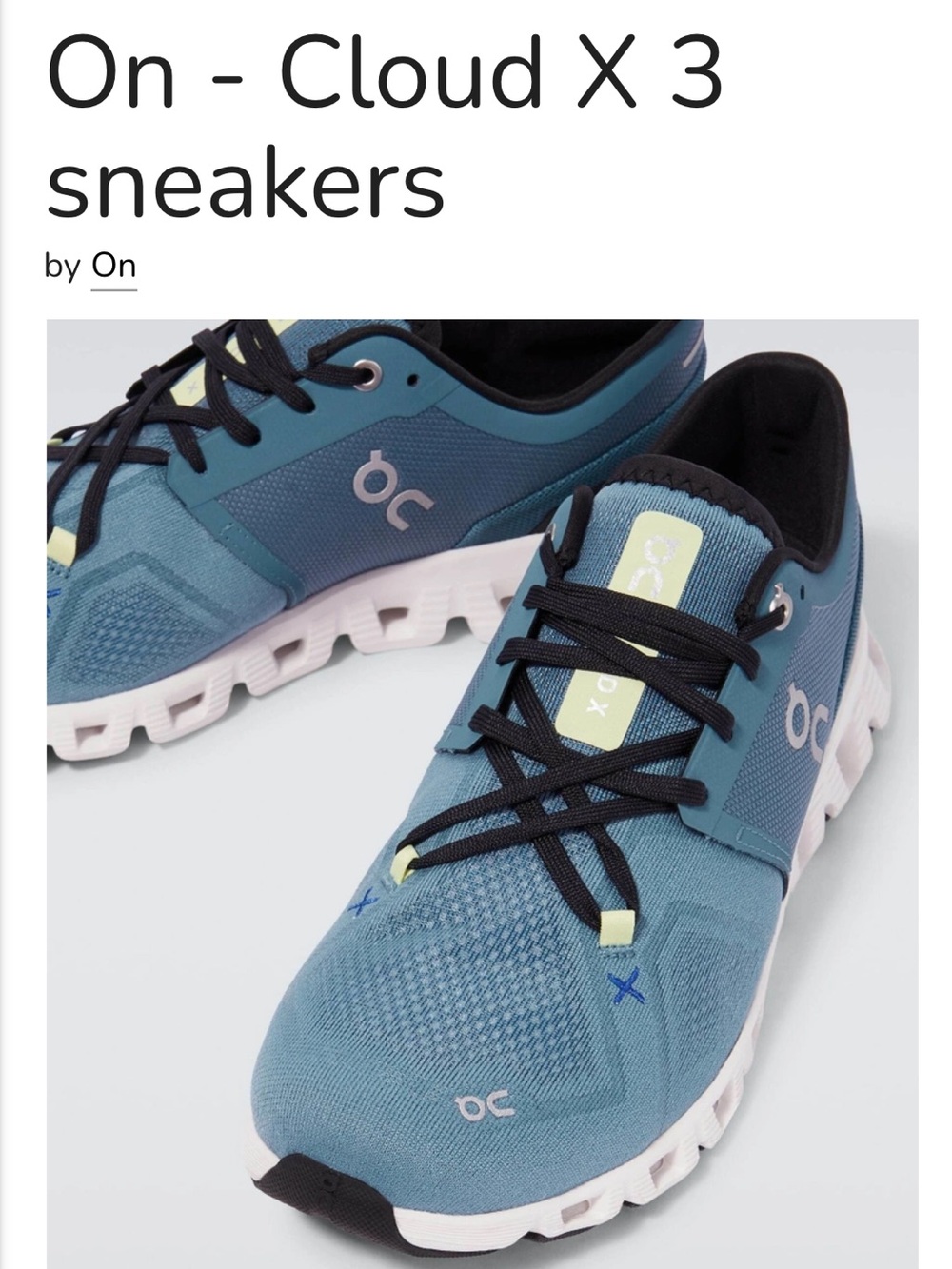 On Running Cloud X3 Sneakers - Pewter
White men size 9.5 New